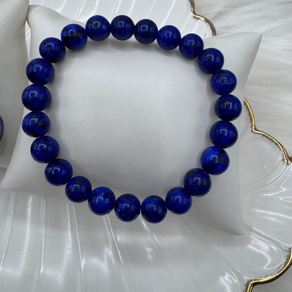 Large Beaded Navy Blue theme Bracelets - Picture 5 of 6